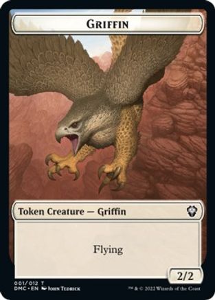 Zombie Knight // Griffin Double-sided Token [Dominaria United Commander Tokens] | Lots Moore NSW