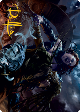Olivia's Midnight Ambush Art Card (Gold-Stamped Signature) [Innistrad: Midnight Hunt Art Series] | Lots Moore NSW