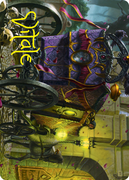Honeymoon Hearse Art Card (Gold-Stamped Signature) [Innistrad: Crimson Vow Art Series] | Lots Moore NSW