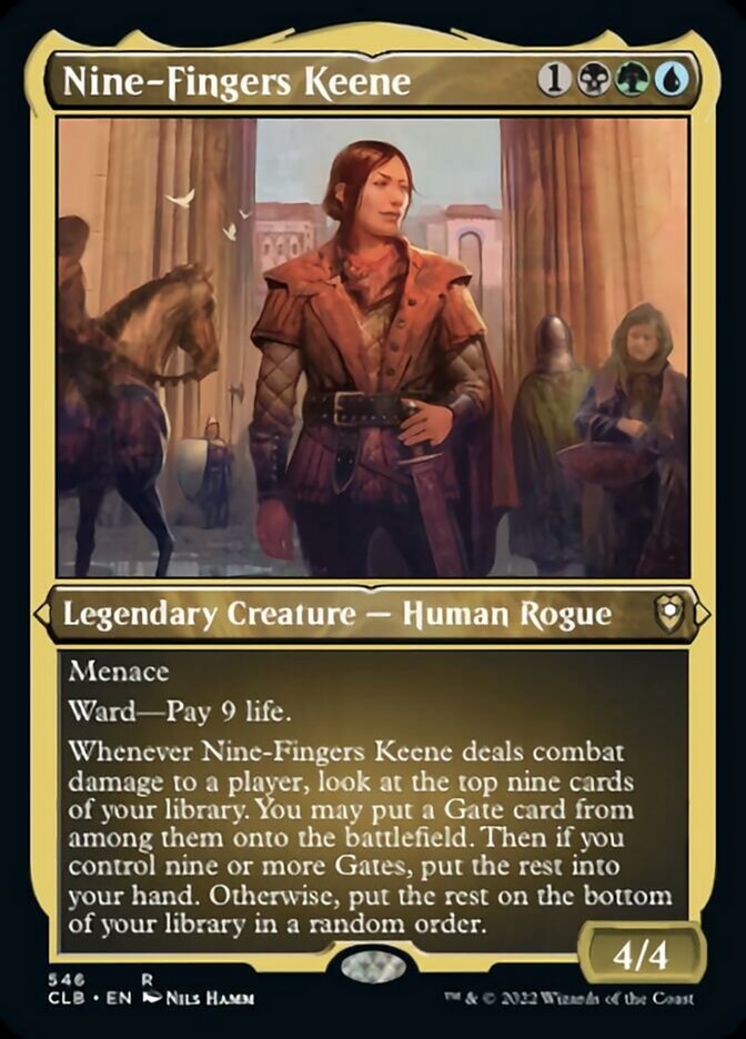 Nine-Fingers Keene (Foil Etched) [Commander Legends: Battle for Baldur's Gate] | Lots Moore NSW