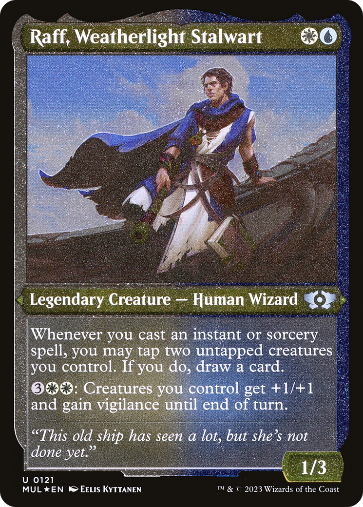 Raff, Weatherlight Stalwart (Foil Etched) [Multiverse Legends] | Lots Moore NSW