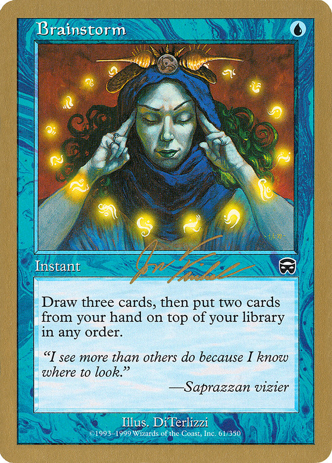 Brainstorm (Jon Finkel) [World Championship Decks 2000] | Lots Moore NSW