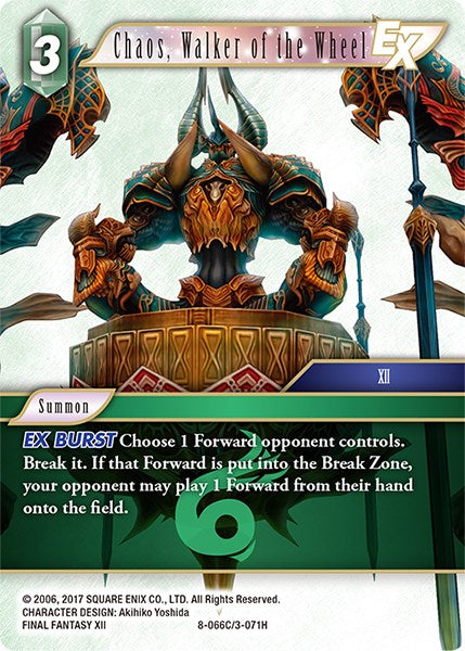 Chaos, Walker of the Wheel EX [Opus VIII] | Lots Moore NSW