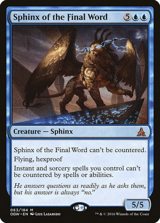 Sphinx of the Final Word [Oath of the Gatewatch] | Lots Moore NSW