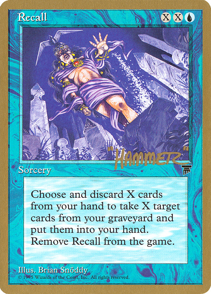 Recall (Shawn "Hammer" Regnier) [Pro Tour Collector Set] | Lots Moore NSW