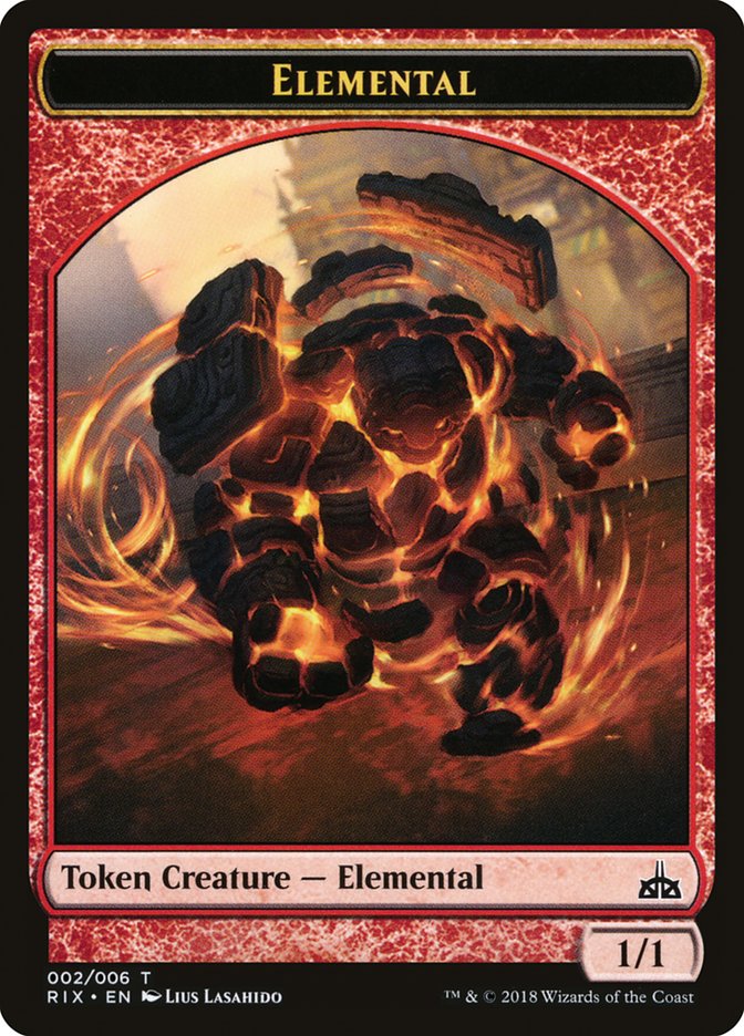 Elemental (002/006) [Rivals of Ixalan Tokens] | Lots Moore NSW