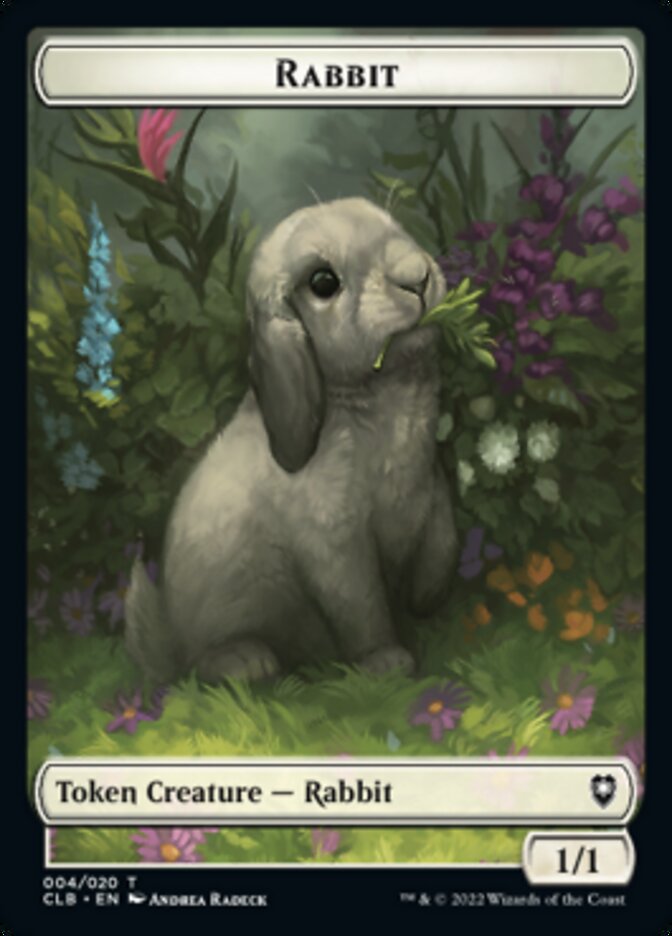 Rabbit Token [Commander Legends: Battle for Baldur's Gate Tokens] | Lots Moore NSW