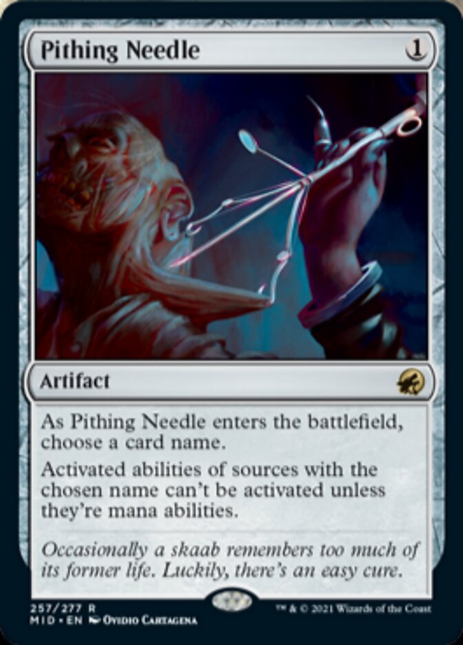 Pithing Needle [Innistrad: Midnight Hunt] | Lots Moore NSW