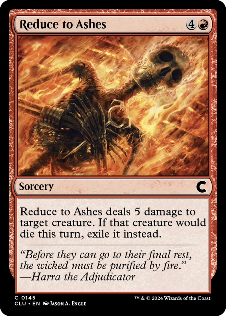 Reduce to Ashes [Ravnica: Clue Edition] | Lots Moore NSW