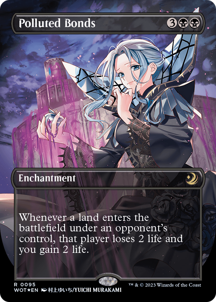 Polluted Bonds (Anime Borderless) (Confetti Foil) [Wilds of Eldraine: Enchanting Tales] | Lots Moore NSW