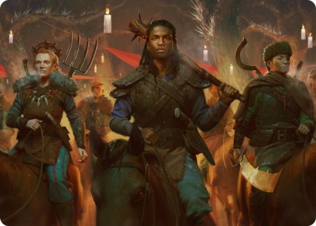 Candlelit Cavalry Art Card [Innistrad: Midnight Hunt Art Series] | Lots Moore NSW