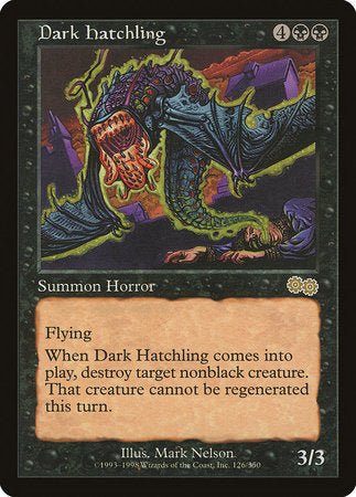 Dark Hatchling [Urza's Saga] | Lots Moore NSW