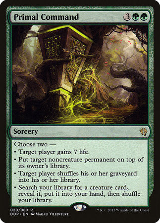 Primal Command [Duel Decks: Zendikar vs. Eldrazi] | Lots Moore NSW