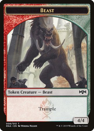 Beast Token [Ravnica Allegiance Tokens] | Lots Moore NSW