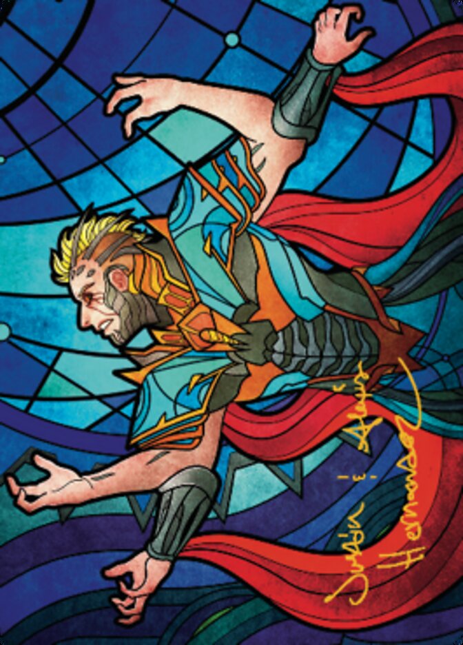 Ertai Resurrected Art Card 2 (Gold-Stamped Signature) [Dominaria United Art Series] | Lots Moore NSW