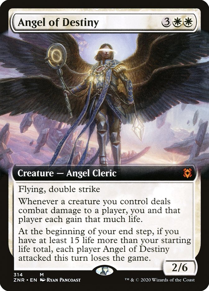 Angel of Destiny (Extended Art) [Zendikar Rising] | Lots Moore NSW