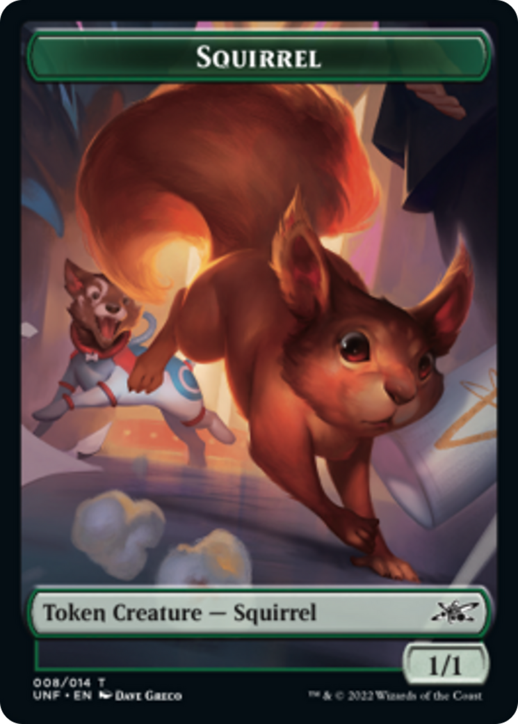 Squirrel // Storm Crow Double-sided Token [Unfinity Tokens] | Lots Moore NSW