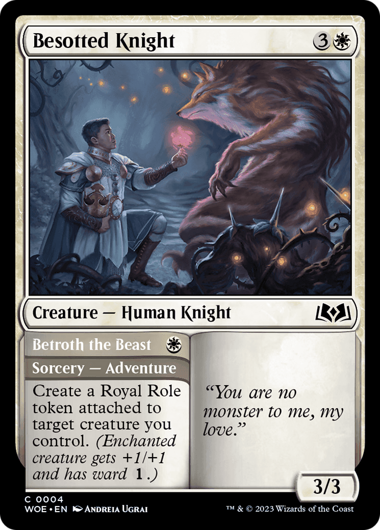 Besotted Knight // Betroth the Beast [Wilds of Eldraine] | Lots Moore NSW