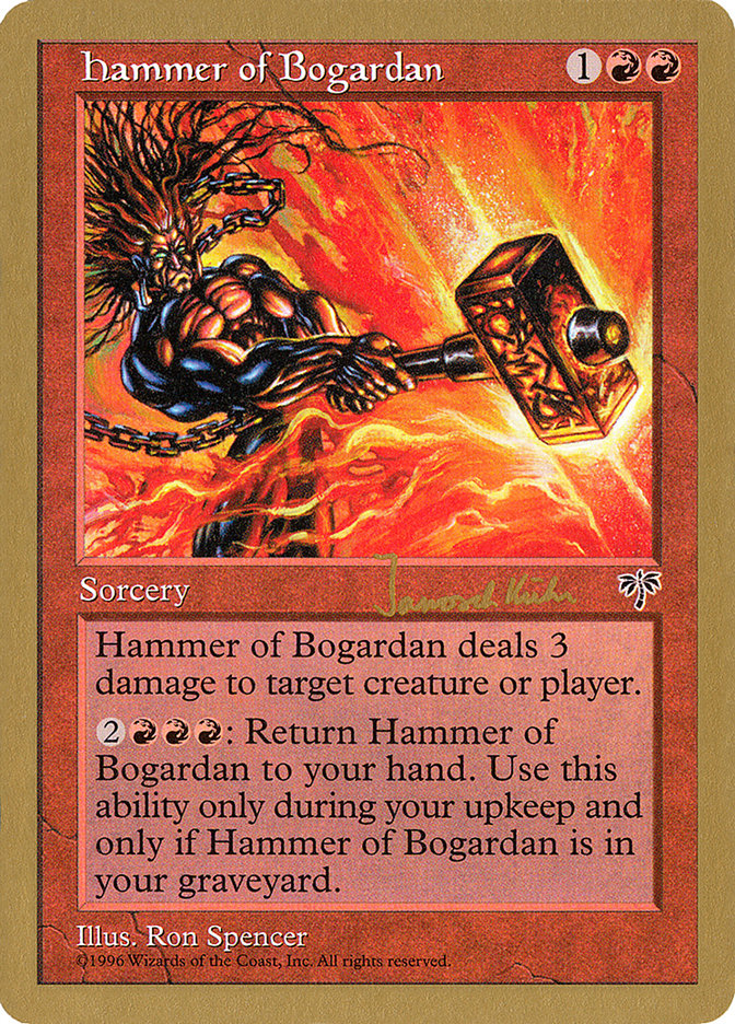 Hammer of Bogardan (Janosch Kuhn) [World Championship Decks 1997] | Lots Moore NSW