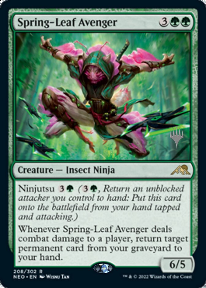 Spring-Leaf Avenger (Promo Pack) [Kamigawa: Neon Dynasty Promos] | Lots Moore NSW