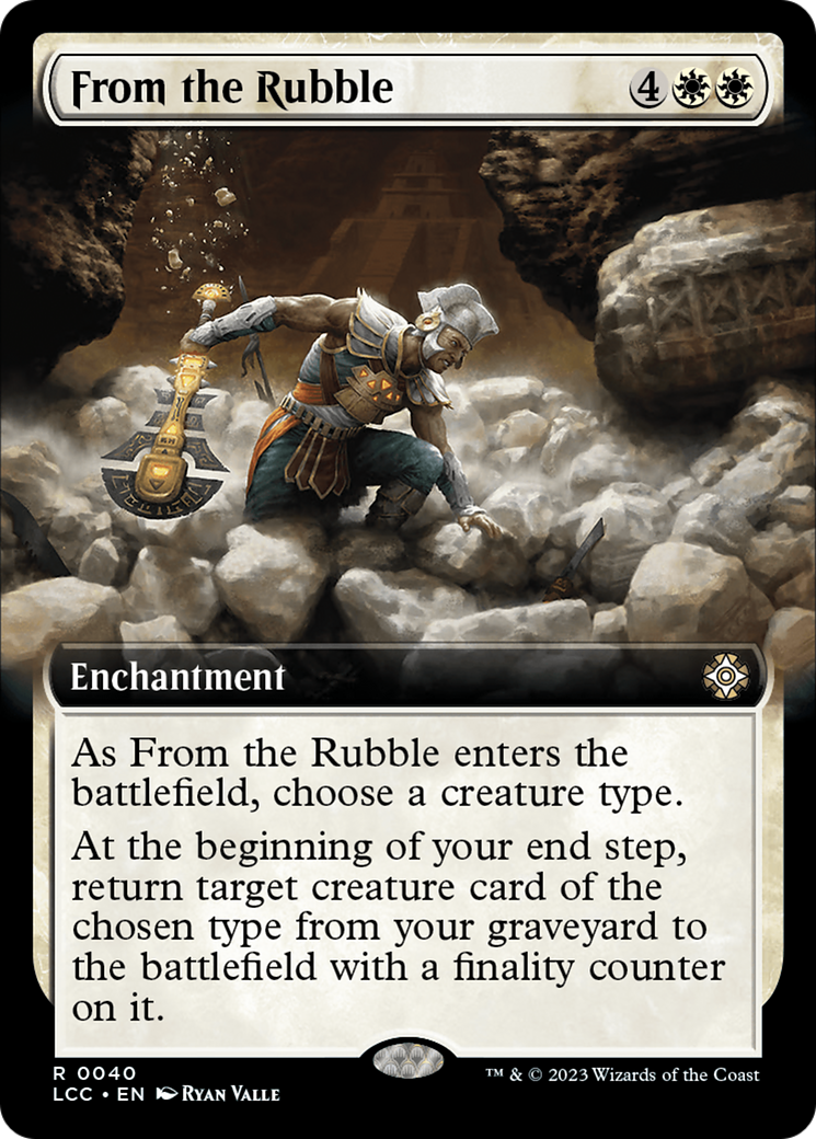 From the Rubble (Extended Art) [The Lost Caverns of Ixalan Commander] | Lots Moore NSW