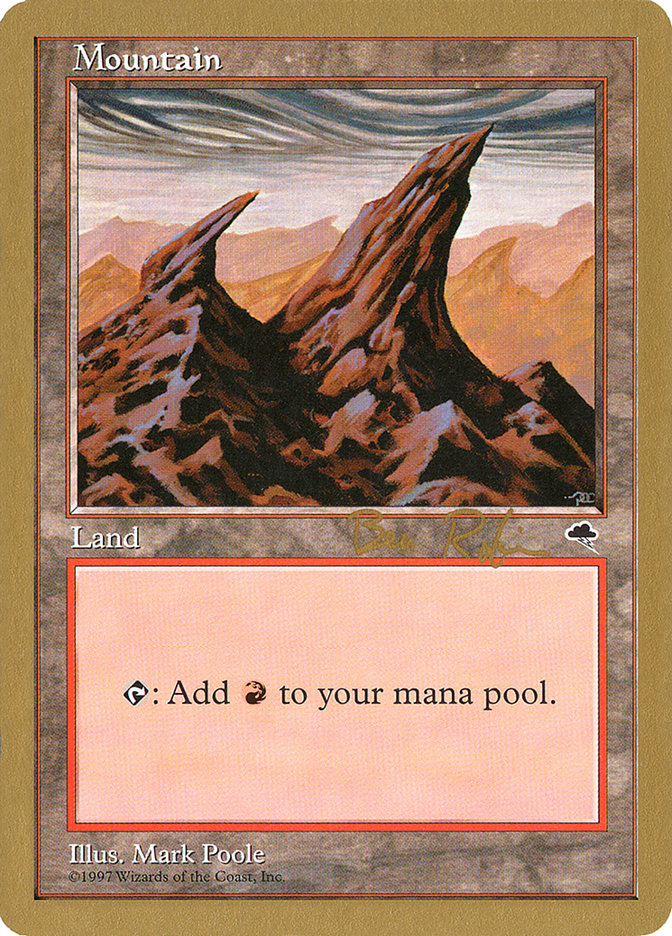 Mountain (br344) (Ben Rubin) [World Championship Decks 1998] | Lots Moore NSW