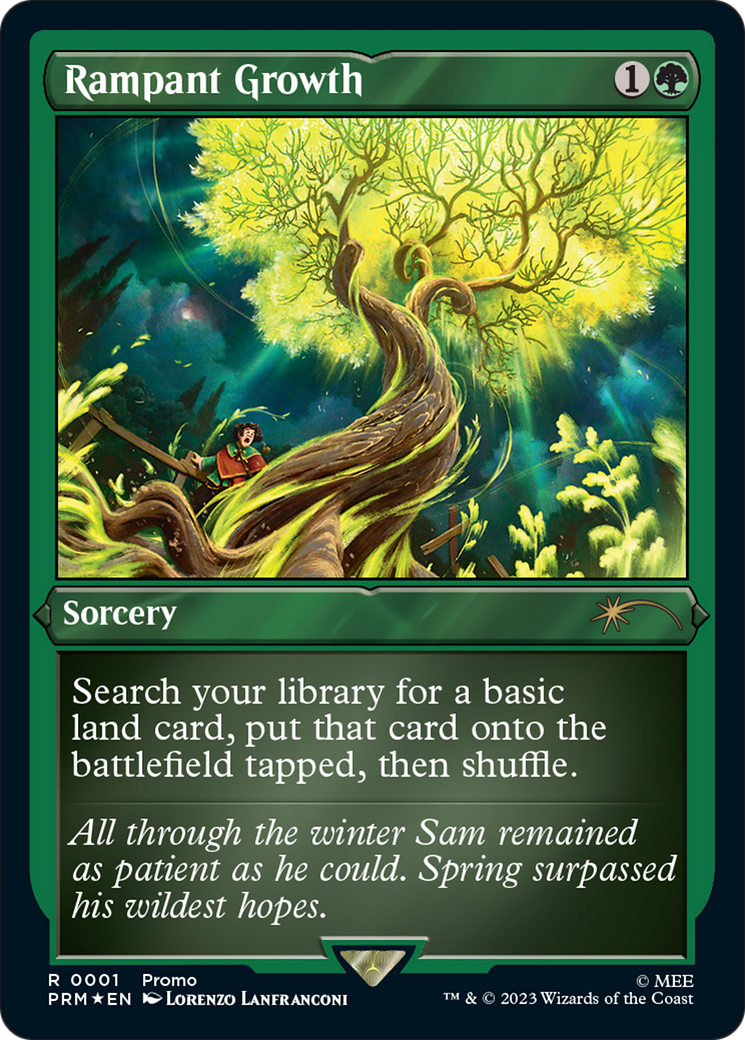Rampant Growth (Foil Etched) [Wizards Play Network 2023] | Lots Moore NSW