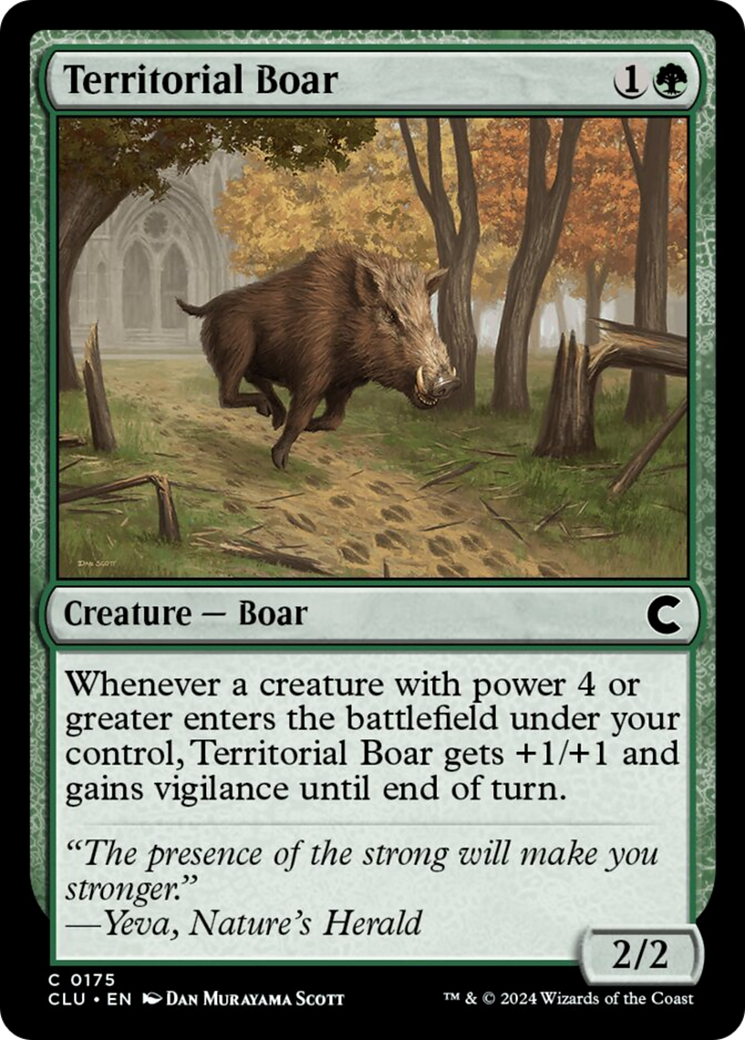 Territorial Boar [Ravnica: Clue Edition] | Lots Moore NSW