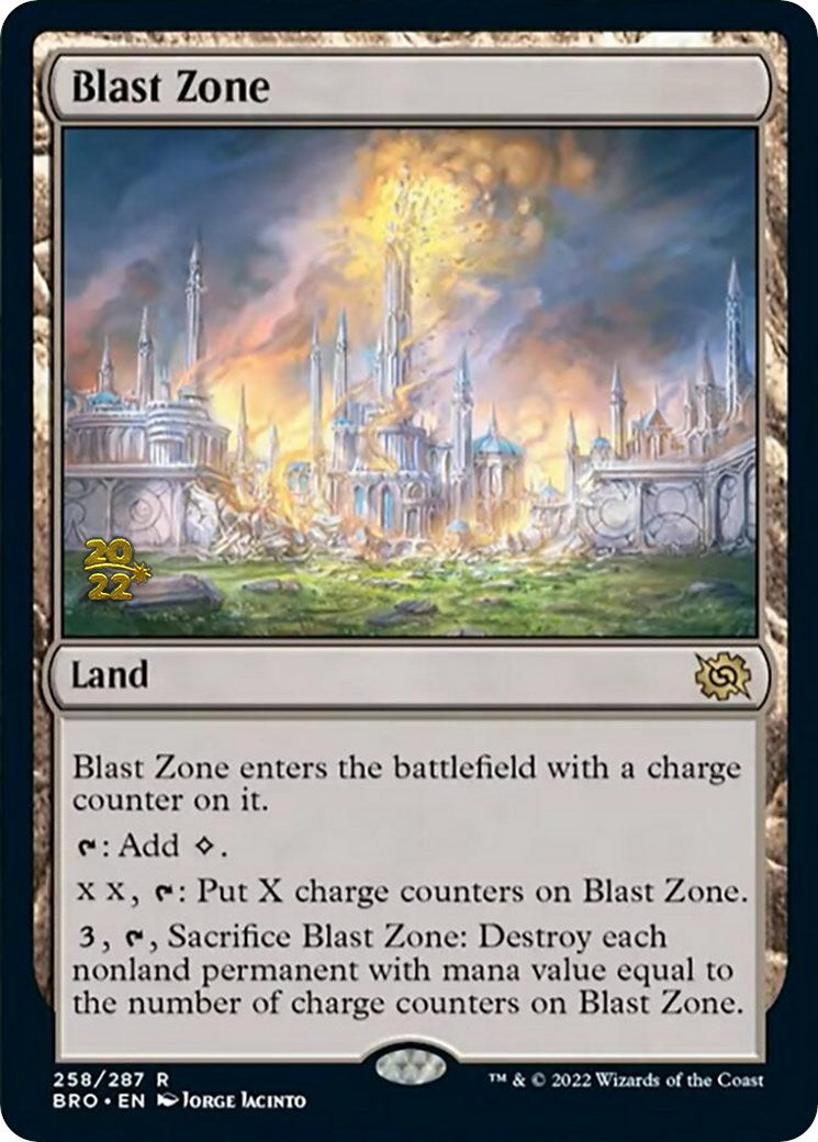 Blast Zone (258) [The Brothers' War: Prerelease Promos] | Lots Moore NSW