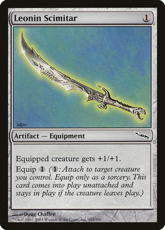 Leonin Scimitar [Mirrodin] | Lots Moore NSW