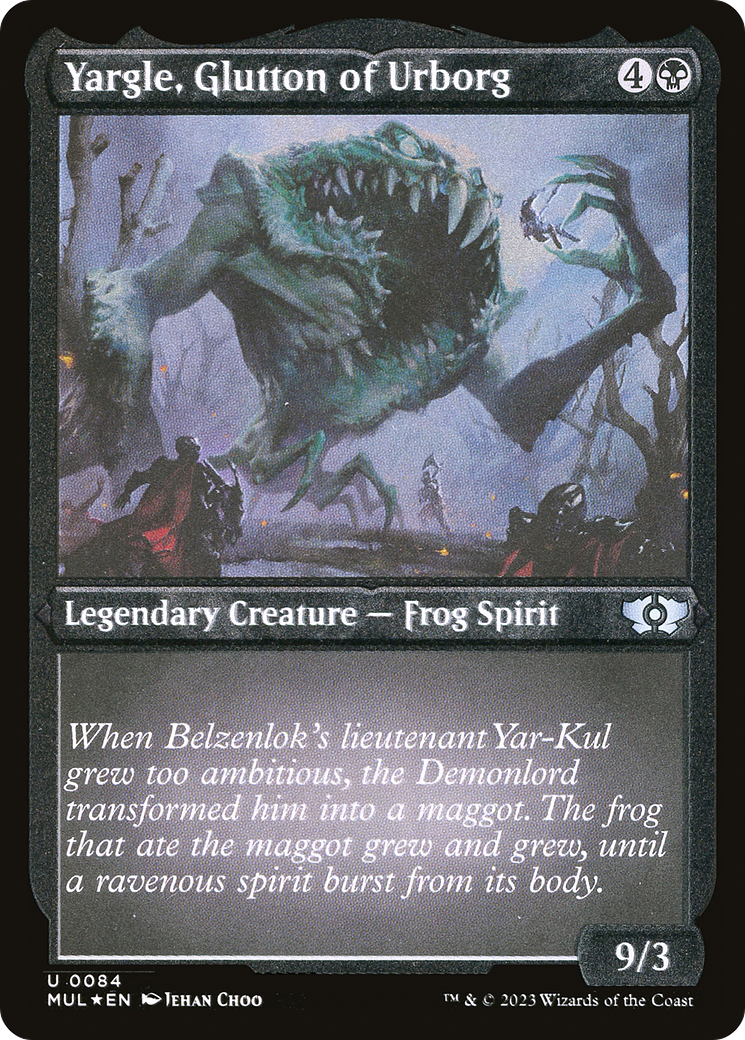 Yargle, Glutton of Urborg (Foil Etched) [Multiverse Legends] | Lots Moore NSW