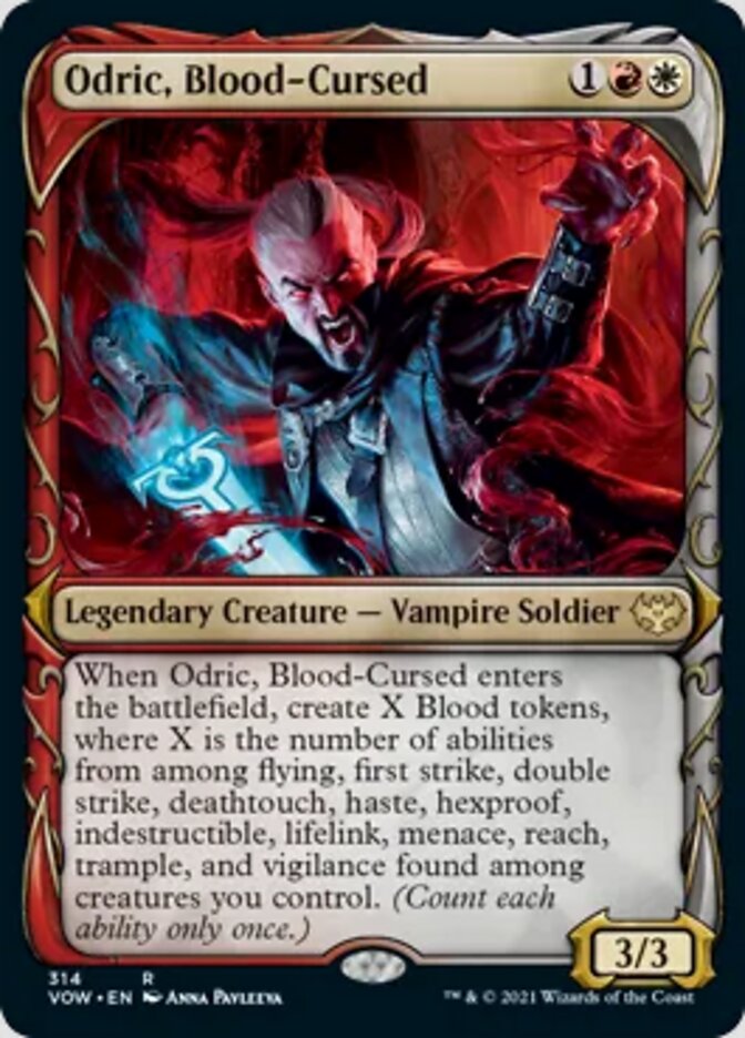 Odric, Blood-Cursed (Showcase Fang Frame) [Innistrad: Crimson Vow] | Lots Moore NSW