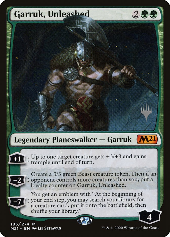 Garruk, Unleashed (Promo Pack) [Core Set 2021 Promos] | Lots Moore NSW