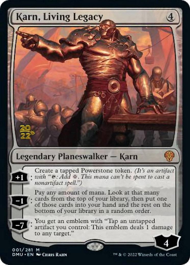 Karn, Living Legacy [Dominaria United Prerelease Promos] | Lots Moore NSW