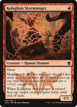 Kolaghan Stormsinger [Dragons of Tarkir] | Lots Moore NSW