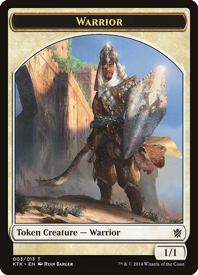 Warrior (003/013) [Khans of Tarkir Tokens] | Lots Moore NSW