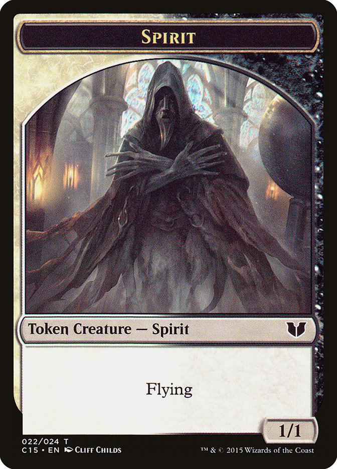 Spirit (022) // Angel Double-Sided Token [Commander 2015 Tokens] | Lots Moore NSW