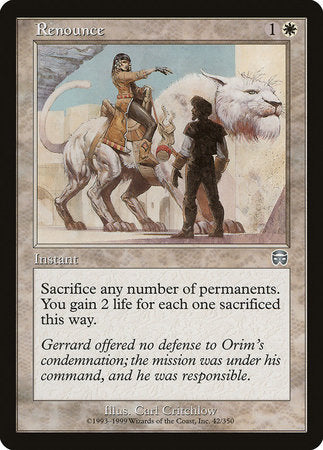 Renounce [Mercadian Masques] | Lots Moore NSW