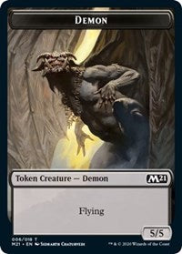 Demon // Zombie Double-sided Token [Core Set 2021 Tokens] | Lots Moore NSW