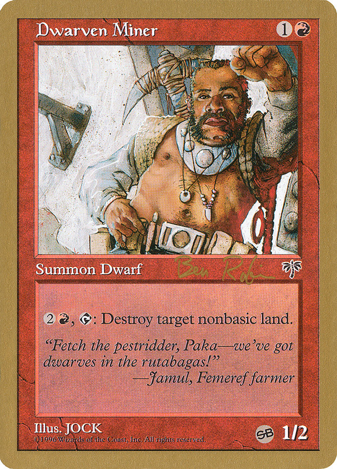 Dwarven Miner (Ben Rubin) (SB) [World Championship Decks 1998] | Lots Moore NSW