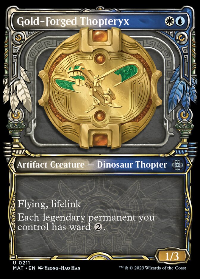 Gold-Forged Thopteryx (Showcase Halo Foil) [March of the Machine: The Aftermath] | Lots Moore NSW