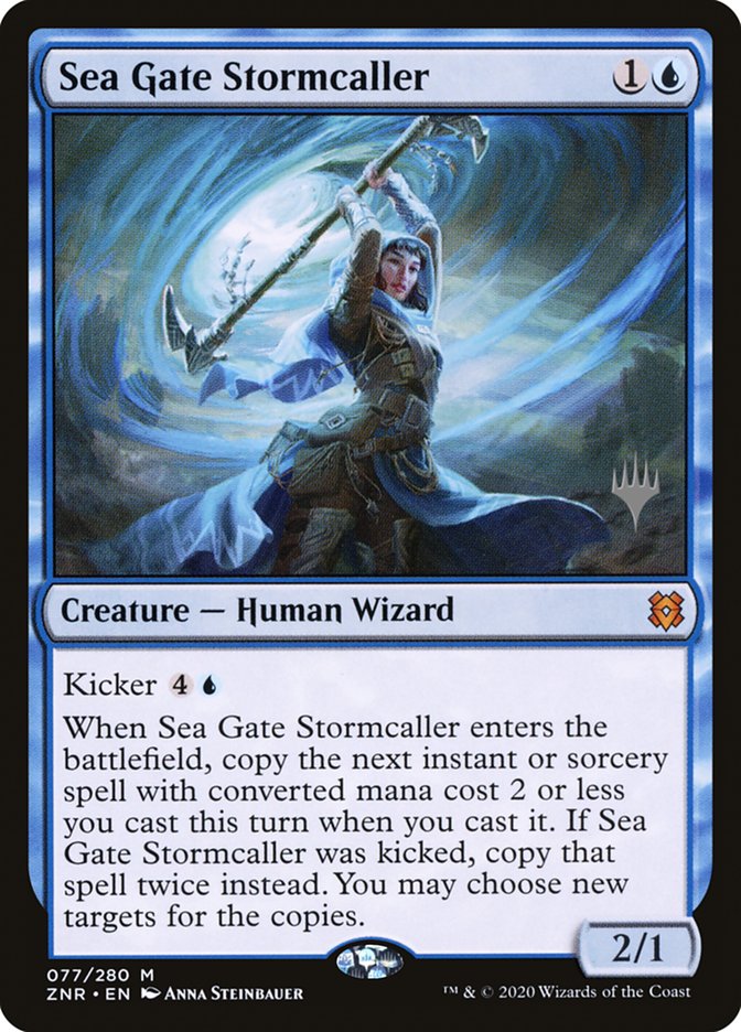 Sea Gate Stormcaller (Promo Pack) [Zendikar Rising Promos] | Lots Moore NSW