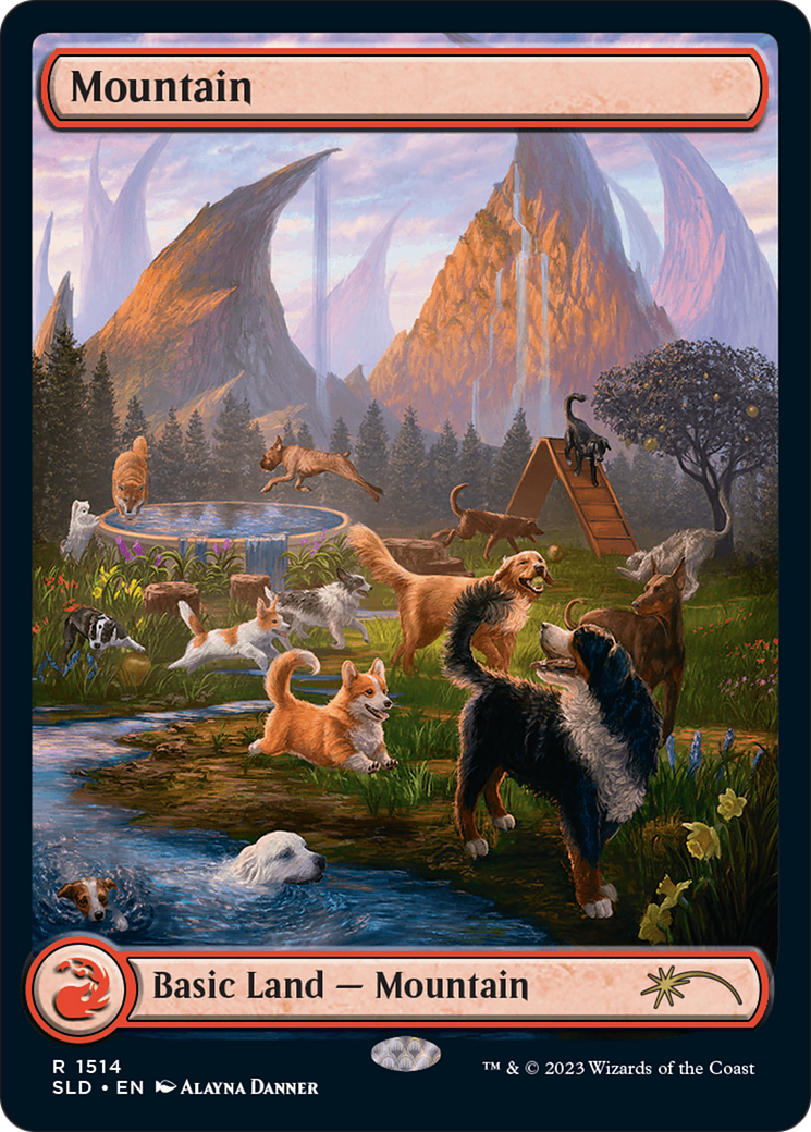 Mountain (1514) [Secret Lair Commander Deck: Raining Cats and Dogs] | Lots Moore NSW