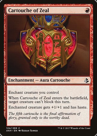 Cartouche of Zeal [Amonkhet] | Lots Moore NSW