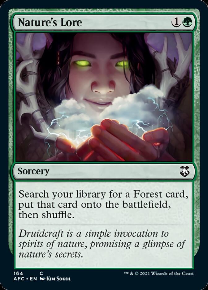 Nature's Lore [Dungeons & Dragons: Adventures in the Forgotten Realms Commander] | Lots Moore NSW