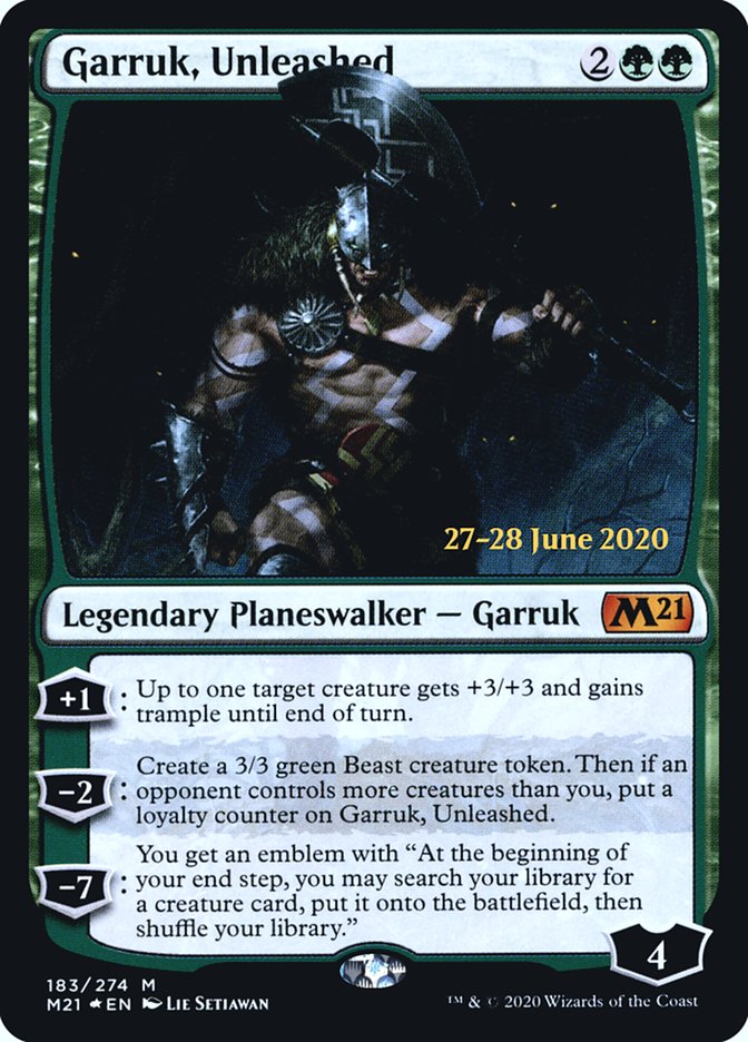 Garruk, Unleashed  [Core Set 2021 Prerelease Promos] | Lots Moore NSW