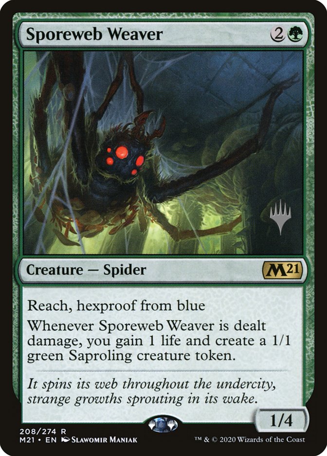 Sporeweb Weaver (Promo Pack) [Core Set 2021 Promos] | Lots Moore NSW