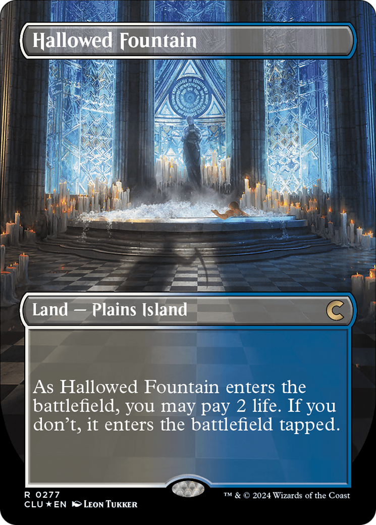 Hallowed Fountain (Borderless) [Ravnica: Clue Edition] | Lots Moore NSW