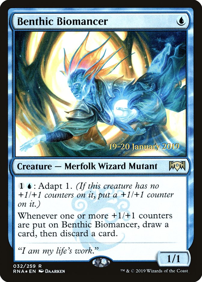 Benthic Biomancer [Ravnica Allegiance Prerelease Promos] | Lots Moore NSW