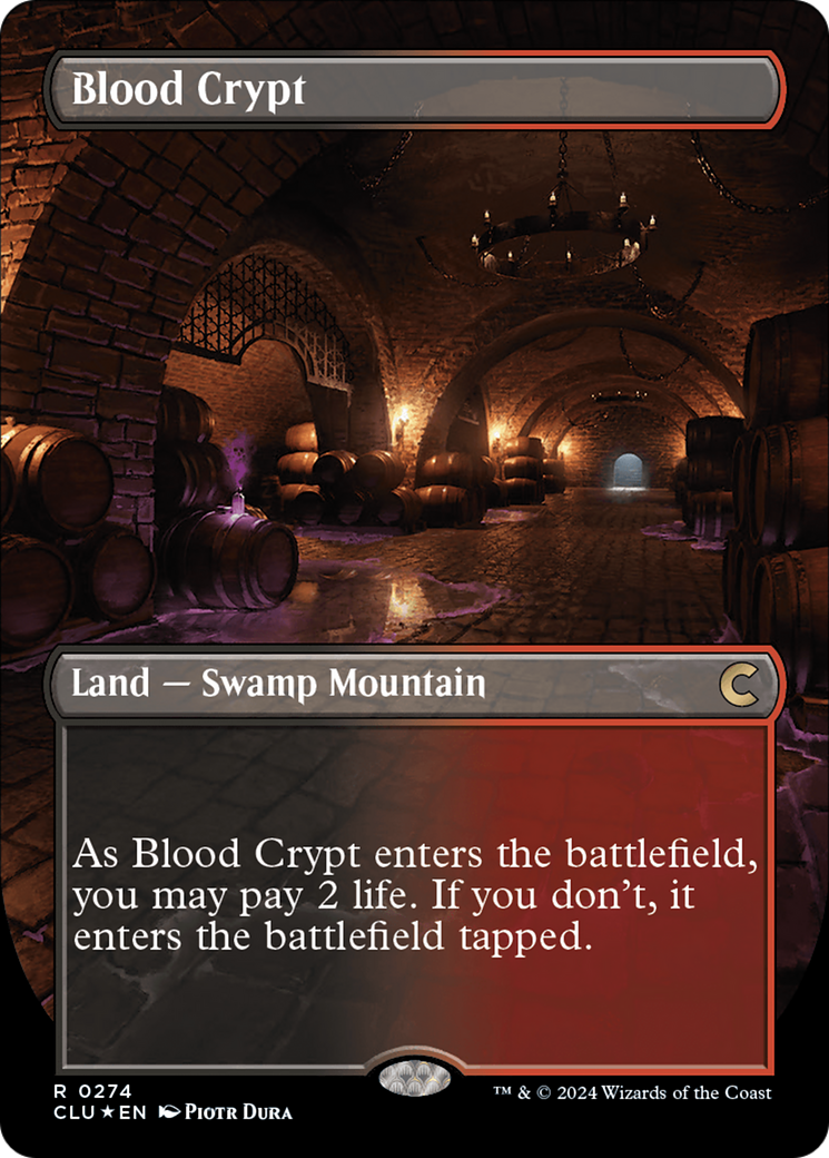 Blood Crypt (Borderless) [Ravnica: Clue Edition] | Lots Moore NSW